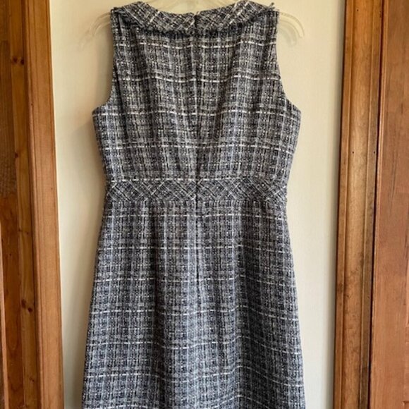 TALBOTS Americana Tweed Shift Sheath Sleeveless Dress 6 - Picture 12 of 16